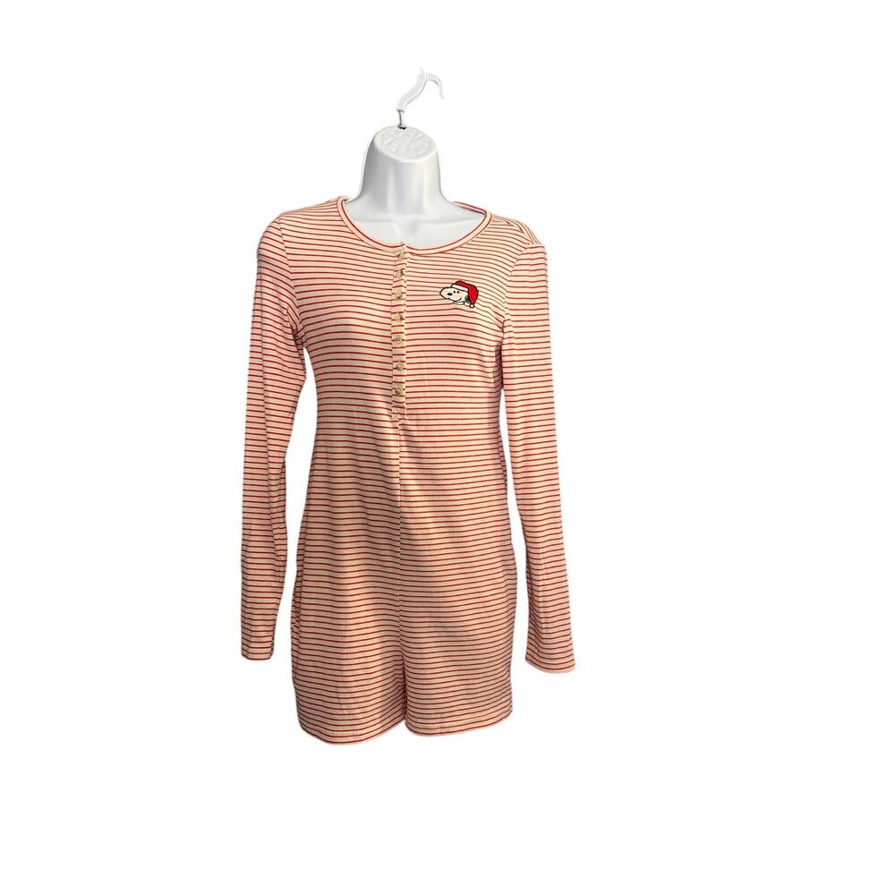 AE Lounge Peanuts Snoopy Santa‎ Striped Henley
Romper S/P